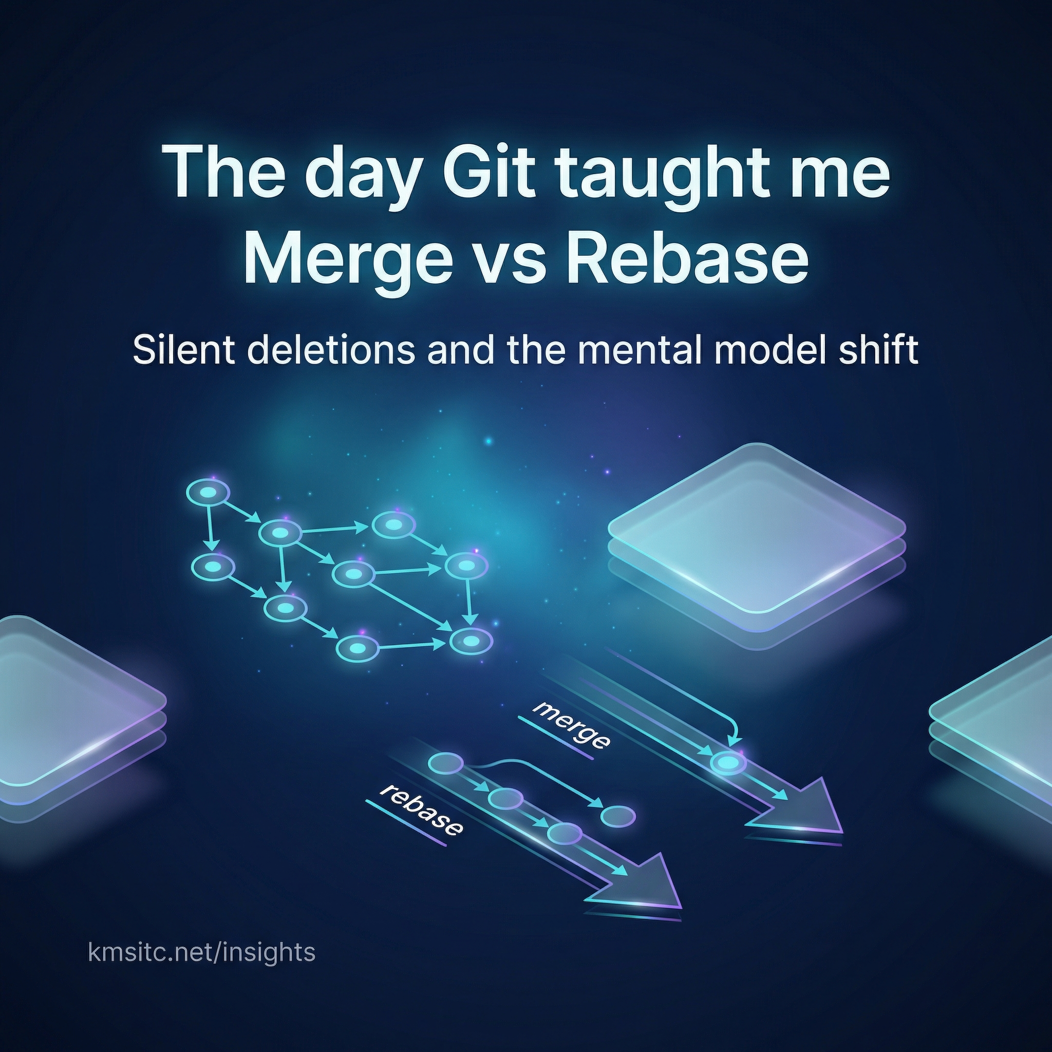 Merge vs Rebase — silent deletions and the Git mental model