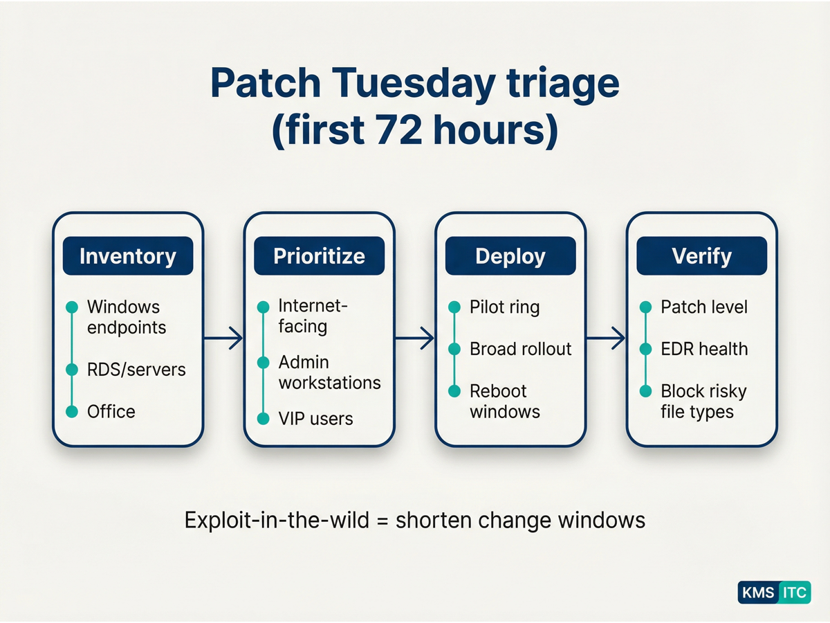Patch Tuesday triage checklist